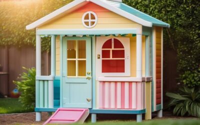 Jak odnowić plastikowy domek dziecięcy za pomocą farby?